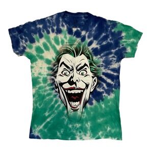 DC Comics Joker Tie Dye Men's Medium T-Shirt Batman Tie Dye